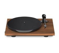 Pro-Ject E1 BT, Plug & Play Entry Level Record Player with switchable phono stage and BT5.0 wireless transmission, 33/45 electronic speed switch (Walnut)