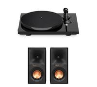 Pro-Ject E1 Standard Turntable with Klipsch R40PM Powered Bluetooth Speakers Pair Hi-Fi Package