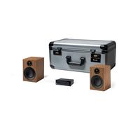 Pro-Ject HiFi Travel Set including Stereo Box S3 BT Amp & Speaker Box 3E Carbon Speakers - Walnut