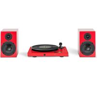 PRO-JECT Juke Box E1 Belt Drive Bluetooth Turntable & Speakers - Red, Red