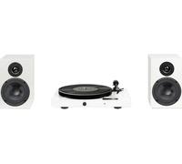 PRO-JECT Juke Box E1 Belt Drive Bluetooth Turntable & Speakers - White, White