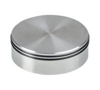 Pro-Ject Record Puck DS, 915 g stainless steel puck, Polished steel | Stainless steel, 915 g, reduces resonance, helps with warped records, felt pad on the underside