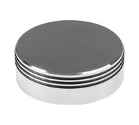 Pro-Ject Record Puck RS, 1030 g brass record weight, Chrome | Brass, 1030 g, reduces resonance, helps with warped records, felt pad on the underside