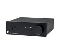 Pro-Ject Stereo Box S3 BT, integrated amplifier, aptX HD Bluetooth, Black | Ultra compact, 2 x 40 watts at 4 ohms, Bluetooth 5.0 with aptX HD, 2 RCA inputs, variable output, remote control
