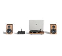 Pro-Ject Stereo Set E1, Analogue HiFi System, All-In-One Hi-Fi Set including E1 Turntable, Stereo Box E Integrated Amplifier, and Speaker Box 5E Speakers (Walnut)