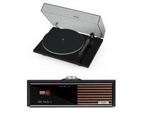 Pro-Ject T1 EVO Phono Belt-Driven Turntable and Ruark R610 Streaming Music Console Black HiFi Package