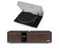 Pro-Ject T1 EVO Phono Belt-Driven Turntable Black and Ruark R410 Integrated Wireless Music System Charcoal HiFi Package
