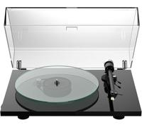 Pro-Ject T2, Audiophile Entry Level Turntable with 1,7kg heavy glass platter, 9” aluminium tonearm and spring-based Anti-Skating, Sumiko Rainier, Made in Europe (Black)