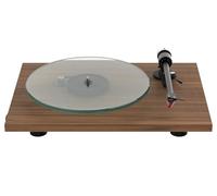 Pro-Ject T2 SuperPhono, Plug & Play Turntable with Built-in Phono Preamplifier, heavy glass platter, 9" Aluminium tonearm with Sumiko Rainier cartridge fitted (Walnut)