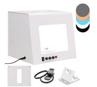 Pro Jewelry Photography Light Box Kit with 360° Electric Rotating Feature,Adjustable Speed Supports Hanging,Photography Light Box with 4pcs Fill Lights,Support Jewelry Hanging or Placing