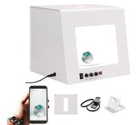 Pro Jewelry Photography Light Box Kit with 360° Electric Rotating Feature,Setup for Stunning Gemstone & Jewelry Images,Adjustable Speed Supports Hanging,with 4 Fill Light Adjustable Color Temperature