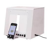 Pro Jewelry Photography Light Box Kit with Adjustable Turntable,Photo Studio Photography Light Box,Supports Hanging with 4 Fill Light-Adjustable Color Temperature,for Jewelry