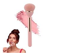 Pro Kabuki Brush - Fluffy Powder, Blush & Acrylic Nail Dust Brush | Ultra-Soft 0.06mm Nano-Fiber | Luxury Travel Size Makeup Brush for Face & Nails