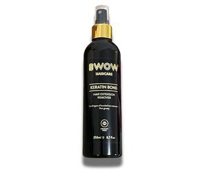 Pro Keratin Hair Extension Remover Spray Strong Double Strength Non Greasy Formula Ideal for Tape In, Fusion & Bonded Extensions, Salon Keratin Bond Remover 250ml Gold Black Spray