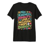 Pro Kindness Equality Love Inclusion Hope Diversity Retro Premium T-Shirt