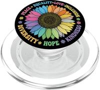 Pro Kindness Peace Equality Love Hope Diversity Human Rights PopSockets PopGrip for MagSafe