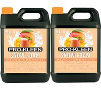 Pro-Kleen 2 X 5L Mango Smoothie ORANGE COLOURED pH Neutral Snow Foam with Wax - Super Thick & Non-Caustic Foam - Extremely Powerful & Easy To Use