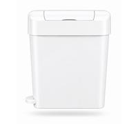 Pro-Kleen 22L Sanitary Waste White Bin With Foot Pedal Slimline Feminine Hygiene