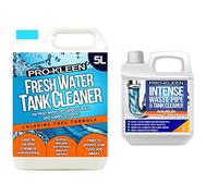 Pro-Kleen 263905 Fresh Water Tank Cleaner-Sanitises & Toilet Tank Cleaner, Deeply Cleans Waste Pipes, Shower & Sink Drain Pipes for Caravans and Motorhomes (1 Litre) Freshens Cassettes