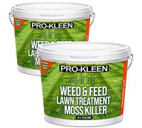 Pro-Kleen 4 In 1 Weed And Feed Lawn Treatment With Moss Killer - Greens Grass, Kills Weeds & Moss & Fertilises Grass 5Kg