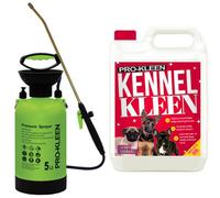 Pro-Kleen 5L Pump Sprayer With Pro-Kleen 5L Kennel Kleen Cherry For Catteries, Hutches, Aviaries, Patios, Artificial Grass