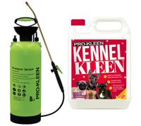 Pro-Kleen 8L Pump Sprayer With Pro-Kleen 5L Kennel Kleen Cherry For Catteries, Hutches, Aviaries, Patios, Artificial Grass
