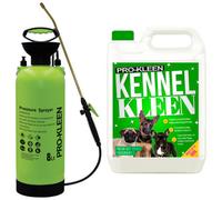 Pro-Kleen 8L Pump Sprayer With Pro-Kleen 5L Kennel Kleen Cut Grass For Catteries, Hutches, Aviaries, Patios, Artificial Grass