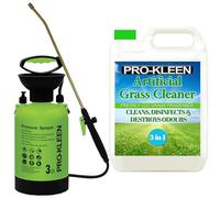 Pro-Kleen Artificial Grass Cleaner 5L With 3L Pump Pressure Sprayer - Perfect for Homes with Dogs - Cleans, Deodorises & Fragrances (Fresh Cut Grass)