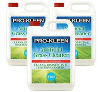 Pro-Kleen Artificial Grass Cleaner and Disinfectant - 3 x 5L Super Concentrate: Makes 45 Litres - Perfect for Homes with Dogs. Cleans & Deodorises - Cherry Fragrance