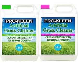 Pro-Kleen Artificial Grass Cleaner Floral Fragrance - Perfect for Homes with Dogs - Cleans, Disinfects, Deodorises & Fragrances - 5 Litre Super Concentrate: Makes 15 Litres (Floral 5L Grass 5L)