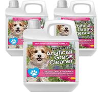 Pro-Kleen Artificial Grass Cleaner For Dogs (10:1 Super Concentrate Makes 40 Litres) Disinfectant and Deodoriser - (Floral Fragrance) 3 x 1 Litre