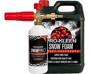Pro-Kleen Black and Decker RAC Bosch AQT Compatible Snow Foam Lance with pH Neutral Snow Foam Cherry 5L Produces Thick Foam