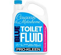 Pro-Kleen Blue Toilet Chemical Fluid Solution Cleaner 2L for Caravan and Motorhomes - Eco-Friendly, Formaldehyde Free - Upto 20 Treatments - 2 Litres