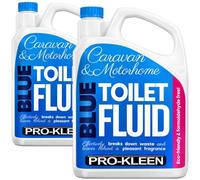 Pro-Kleen Blue Toilet Chemical Fluid Solution Cleaner 4L for Caravan and Motorhomes - Eco-Friendly, Formaldehyde Free - Upto 40 Treatments - 4 Litres