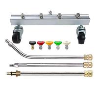 Pro-Kleen Chassis Cleaner and Lance Compatible with Nilfisk C Range Pressure Washers with 5 Spray Jet Adaptors - Underbody Undercarriage
