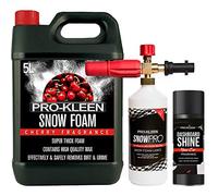 Pro-Kleen Cherry pH Neutral Snow Foam 5 Litre with Snow Foam Lance & Dashboard Shine 400ml - Car Cleaning Kit