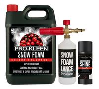 Pro-Kleen Cherry Snow Foam, Nilfisk Lance, Dashboard Shine Spray