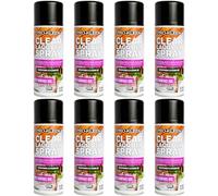 Pro-Kleen Clear Lacquer Spray - Gloss - 8 x 400ml - Protects and Seals for Metal, Wood, Plastics & Ceramics - Fast Drying Formula for Interior and Exterior Surfaces - Clear, Durable & Flexible