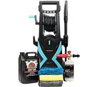 Pro-Kleen Electric Jet Washer 2.2Kw 165 Bar 8M Hose 5L Cherry Snow Foam, Snow Foam Lance & Microfibre Cloths And Wash Mitt