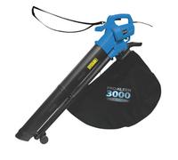 Pro-Kleen Garden Leaf Blower And Vacuum - 3000W - Shreds & Mulches 10-1 Ratio, 10M Power Cable, 2 X 35L Bags