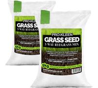 Pro-Kleen Grass Seed 3 Way Ryegrass Mix 10Kg Premium Lawn Seed Hard Wearing Fast Germination