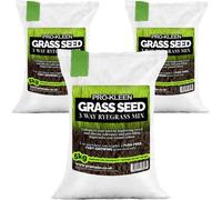 Pro-Kleen Grass Seed 3 Way Ryegrass Mix 15Kg Premium Lawn Seed Hard Wearing Fast Germination