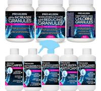Pro-Kleen Hot Tub Maintenance Starter Kit Ph Reducer And Increaser Chlorine Granules Anti Foam Filter Cleaner And More