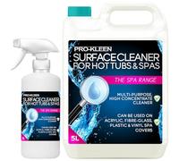 Pro-Kleen Hot Tub & Spa Surface Cleaner Spray - Removes Dirt, Oil & Grease - Suitable for Gold Plate, Brass, Plastic, Acrylic & Fibreglass. (6 Litres)