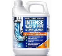 Pro-Kleen Intense Waste Pipe and Tank Cleaner For Caravans and Motorhomes (1 Litre) - Deeply Cleans Shower & Sink Drain Pipes - Cleans & Freshens Toilet Cassettes - Eliminates Unpleasant Odours