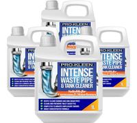 Pro-Kleen Intense Waste Pipe and Tank Cleaner for Caravans and Motorhomes 4L - Deeply Cleans Shower & Sink Drain Pipes, Toilet Cassettes, Freshens, Eliminates Odours,