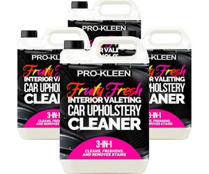 Pro-Kleen Interior Valeting Car Upholstery Carpet Cleaner Shampoo Removes Dirt, Grime And Stains Fruity Fresh Fragrance (20L)