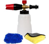 Pro-Kleen Karcher K Series Compatible 1 Litre Snow Foam Lance With Microfibre Cloth And Mitt