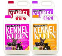 Pro-Kleen Kennel Disinfectant, Cleaner & Deodoriser (Cherry, Lavender, Lemon & Bubblegum) - 20L Pack - Kills 99.9% of Bacteria and Removes Nasty Urine Pet Odours - Suitable for Kennels, Hutches & More