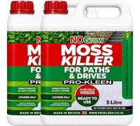 Pro-Kleen NoGrow Moss Killer for Paths & Drives -2 x 5L Treats up to 100m² - Double Strength 60g/L Acetic Acid, Ready-to-Use Weed & Moss Killer, Glyphosate-Free, Plant-Based Formula